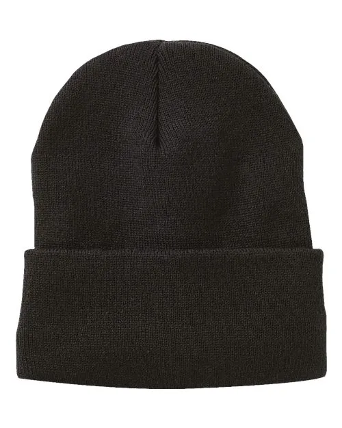 12" Fleece Lined Cuffed Beanie - SP12FL