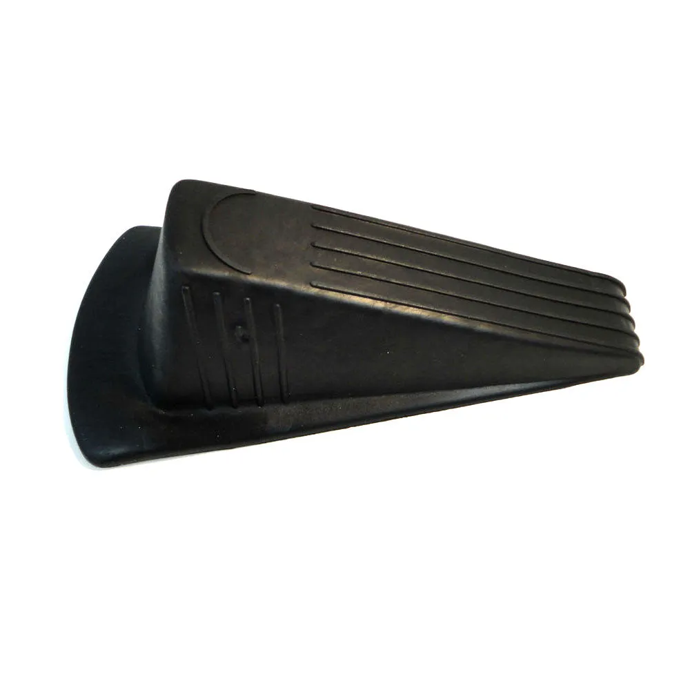 2 Plastic Door Stoppers Jumbo Heavy Duty Large Doorstop Wedges Nonslip Floor Jam