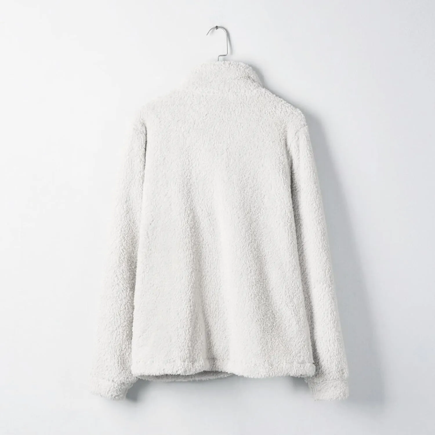 2024 Womens Sherpa Fleece Coats Winter Warm Soft Button Up Woolen Jackets Fuzzy Shacket Plus Size Short Outwear Cardigan
