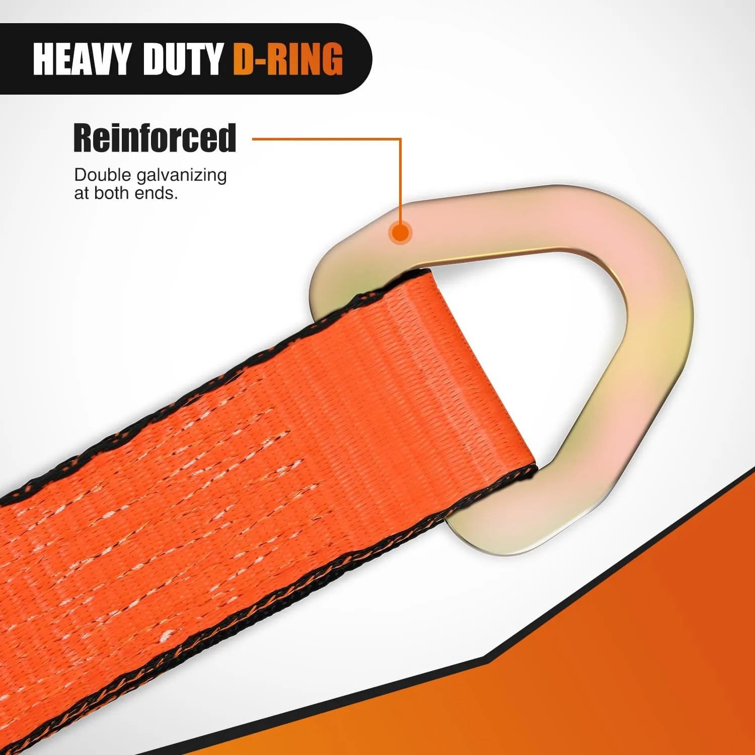 2in x 38in Axle Tie Down Straps 4PCS