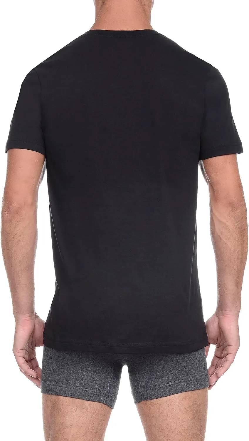 2(X)IST Mens Essential Cotton V-Neck T-Shirt 3-Pack
