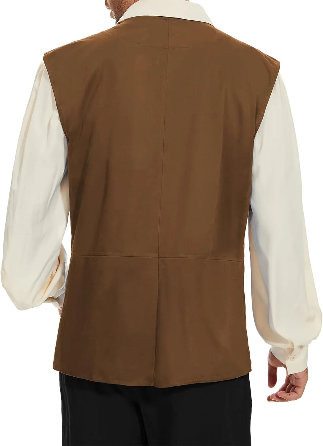 American Trends Renaissance Costume Men Pirate Vest Renaissance Viking Steampunk Halloween Medieval Costume Men