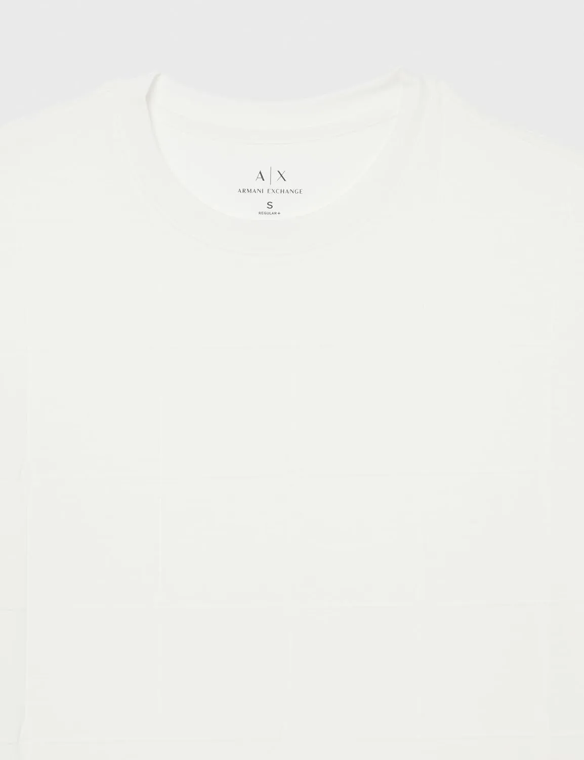 Armani Exchange Men's Small Embroidered Stacked Ax Logo Oversized Fit Tee