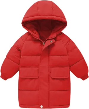 Baby Boys Girls Winter Coats Warm Cotton Hooded Padded Down Jacket Windproof Snowsuit Clothing