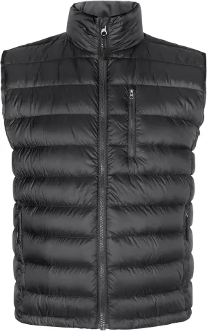Bakery Men's Down Vest Lightweight Packable Puffer Vest Stand Collar Down Vest Zipper Sleeveless Jacket