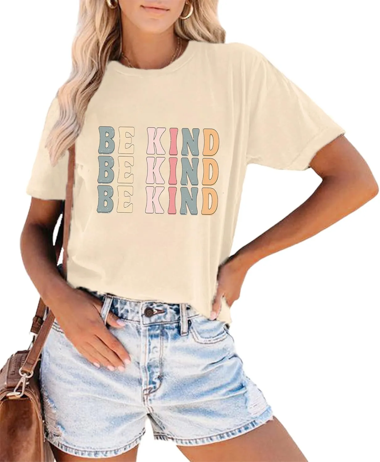 Be Kind Shirt Women Funny Inspirational Kindness Tshirts Teacher Graphic Tee Summer Casual Short Sleeve Tops