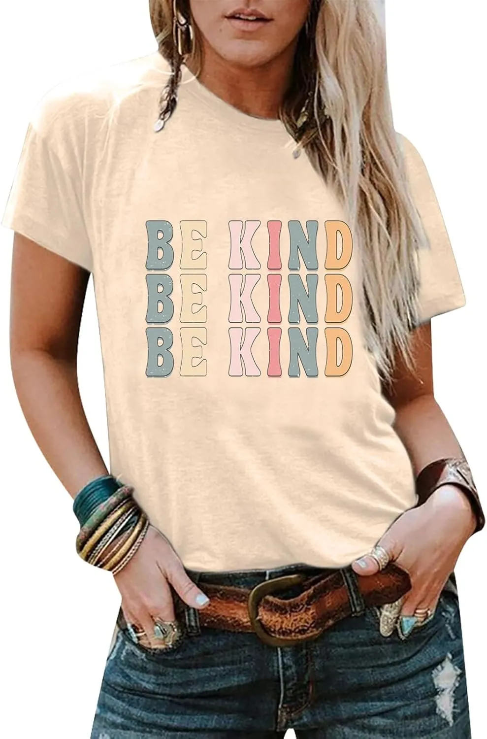Be Kind Shirt Women Funny Inspirational Kindness Tshirts Teacher Graphic Tee Summer Casual Short Sleeve Tops