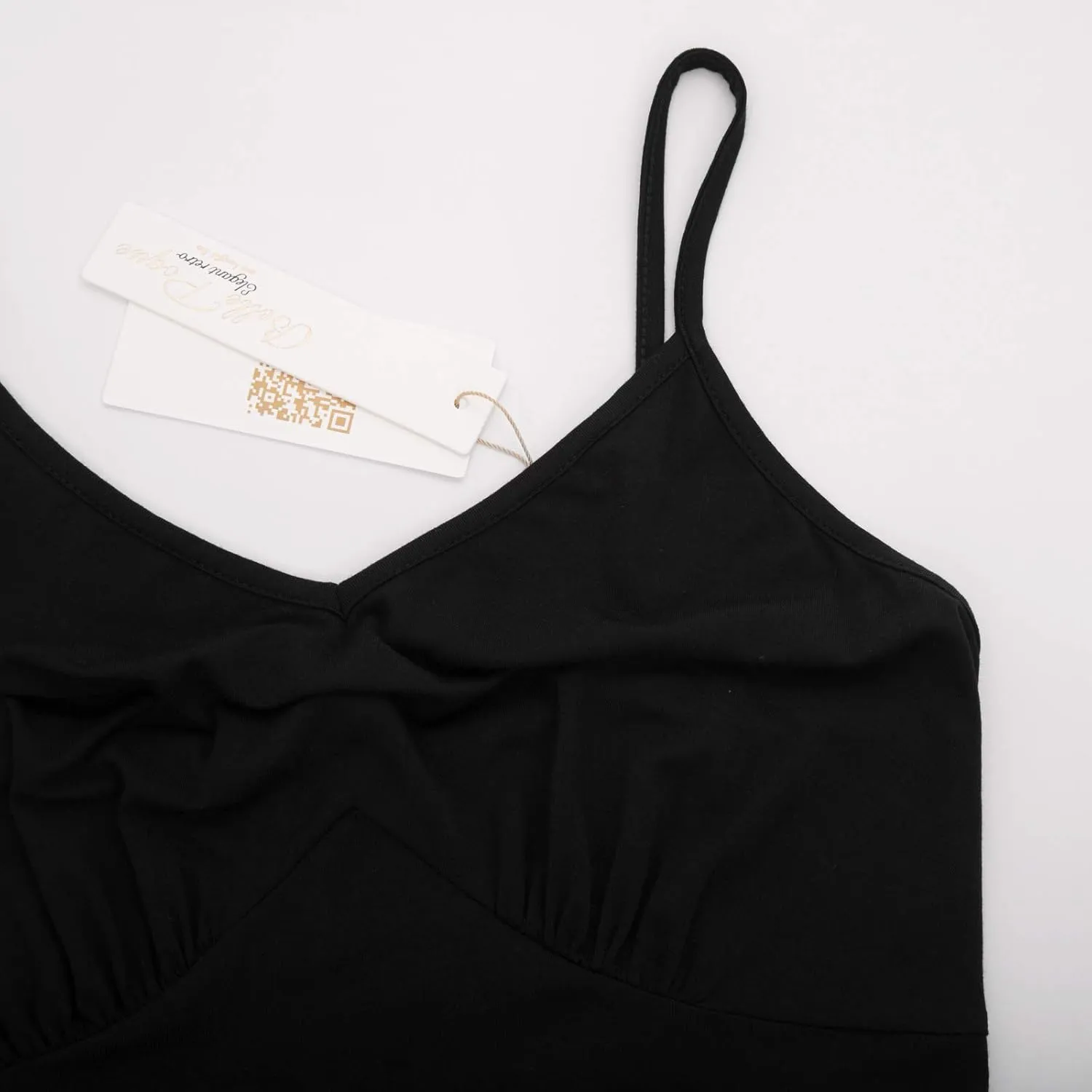 Belle Poque Full Slips for Women Under Dresses Simple Dress Slip Adjustable Spaghetti Strap Cami Dress