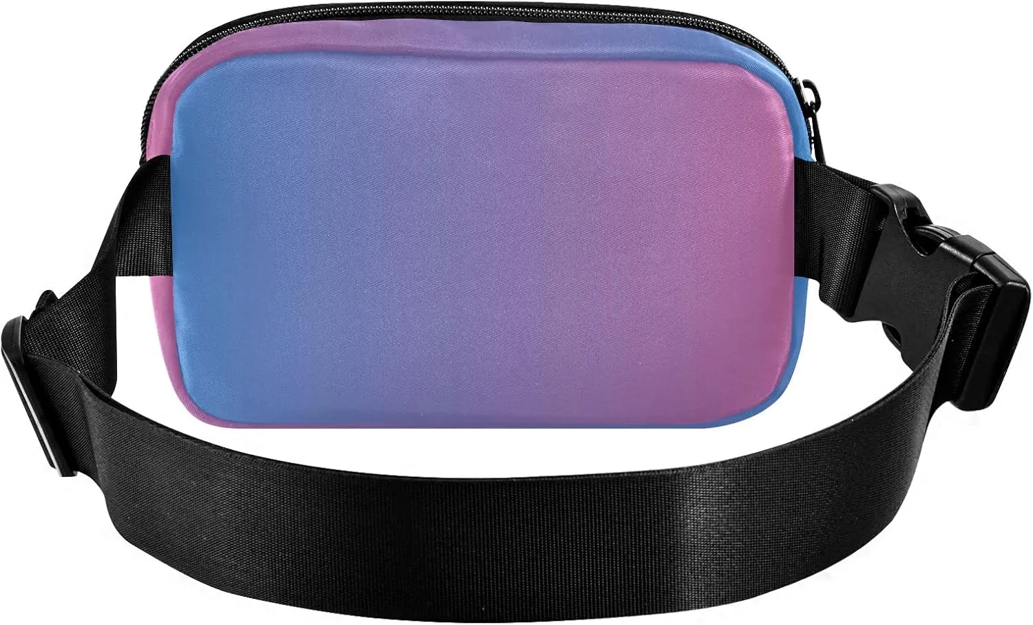 Blue Pink Gradient Fanny Pack for Women Men Belt Bag Crossbody Waist Pouch Waterproof Everywhere Purse Fashion Sling Bag for Running Hiking Workout Walking Travel