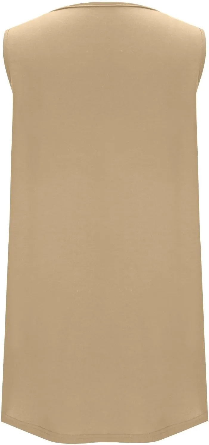 Boat Neck Vests for Women Summer Fall Sleeveless Loose Fit Cami Tank Basic Top Vests Women 2025 Fashion Y2K