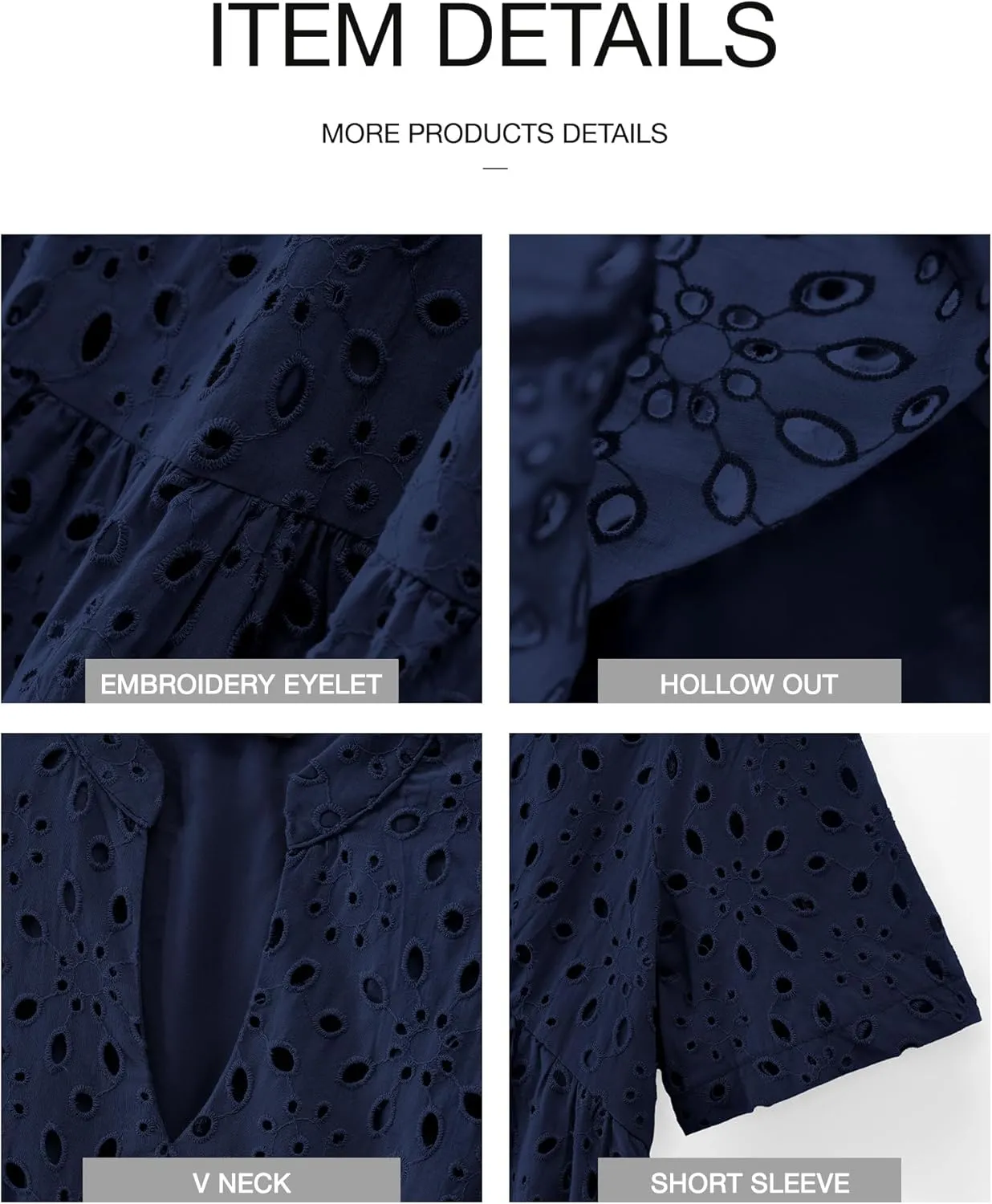 BTFBM Womens Boho Summer Dresses 2025 Resort V Neck Short Sleeve Hollow Out Lace Ruffle Casual Beach Mini Vacation Dress