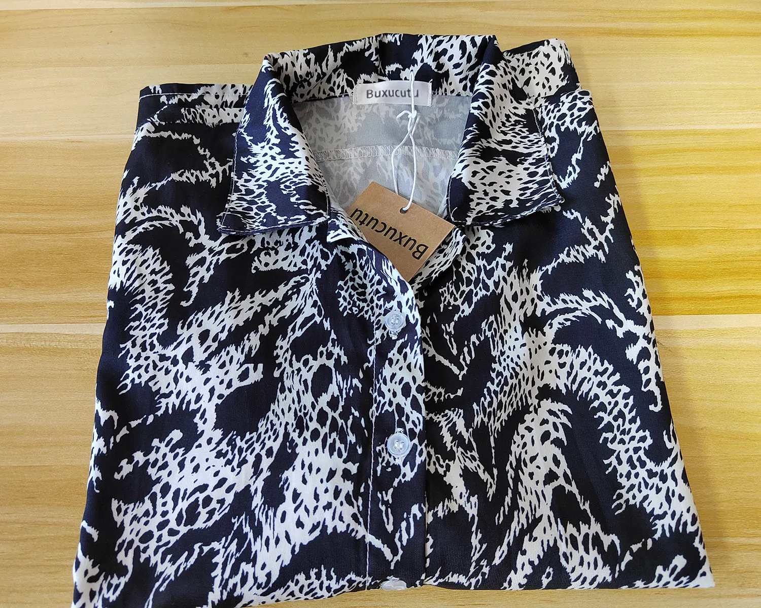 Buxucutu Shirts for Women,Women's Button Casual Daily Shirts V Neck Short Sleeve