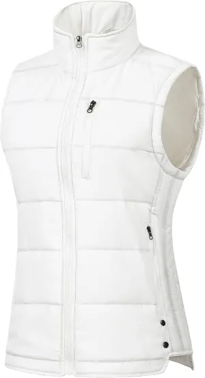 Chrisuno Women's Winter Vests Outerwear Lightweight Quilted Puffer Utility Vest