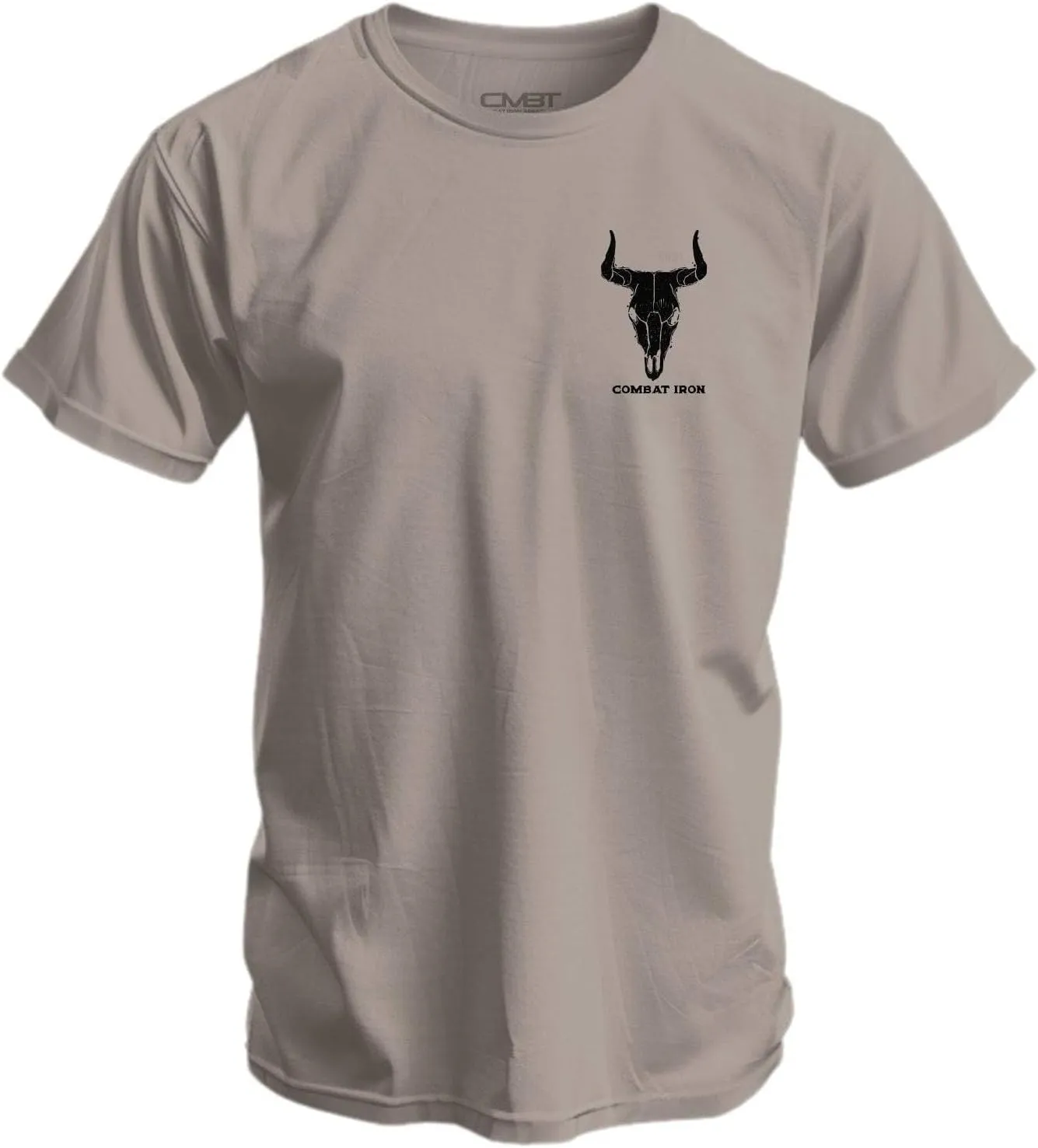 Combat Iron Men's Graphic T-Shirt | Go Milk a Bull | Cotton-Poly Blend | Athletic Fit, Tagless Comfort