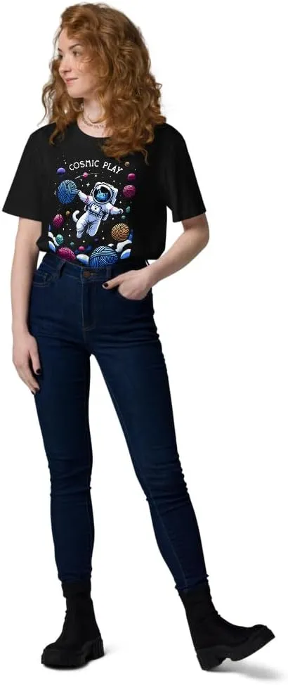 Cosmic Play Astronaut Tee - Galactic Explorer Unisex Organic Cotton t-Shirt