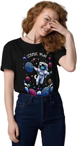 Cosmic Play Astronaut Tee - Galactic Explorer Unisex Organic Cotton t-Shirt