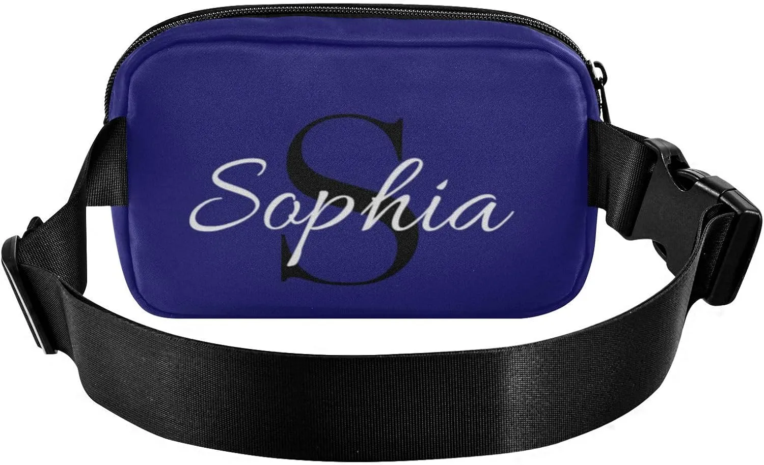 Custom Midnight Blue Fanny Pack for Women Men Personalizied Belt Bag Crossbody Waist Pouch Waterproof Everywhere Purse Fashion Sling Bag for Travel
