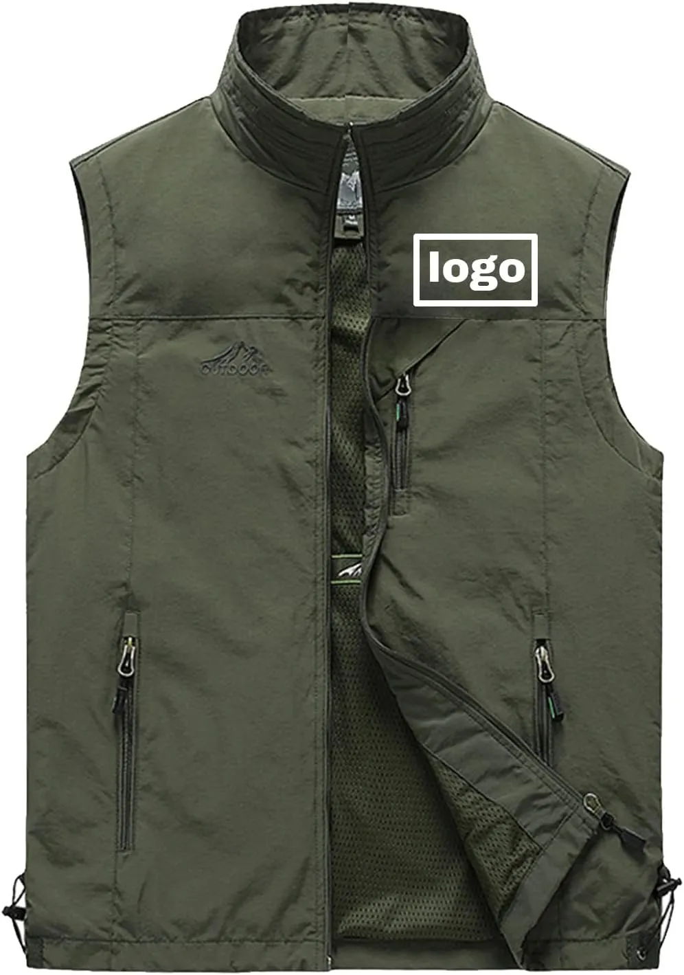 Custom Vest for Men Customize Sleeveless Jacket Lightweight Travel Hunting Fishing Outerwear Vests