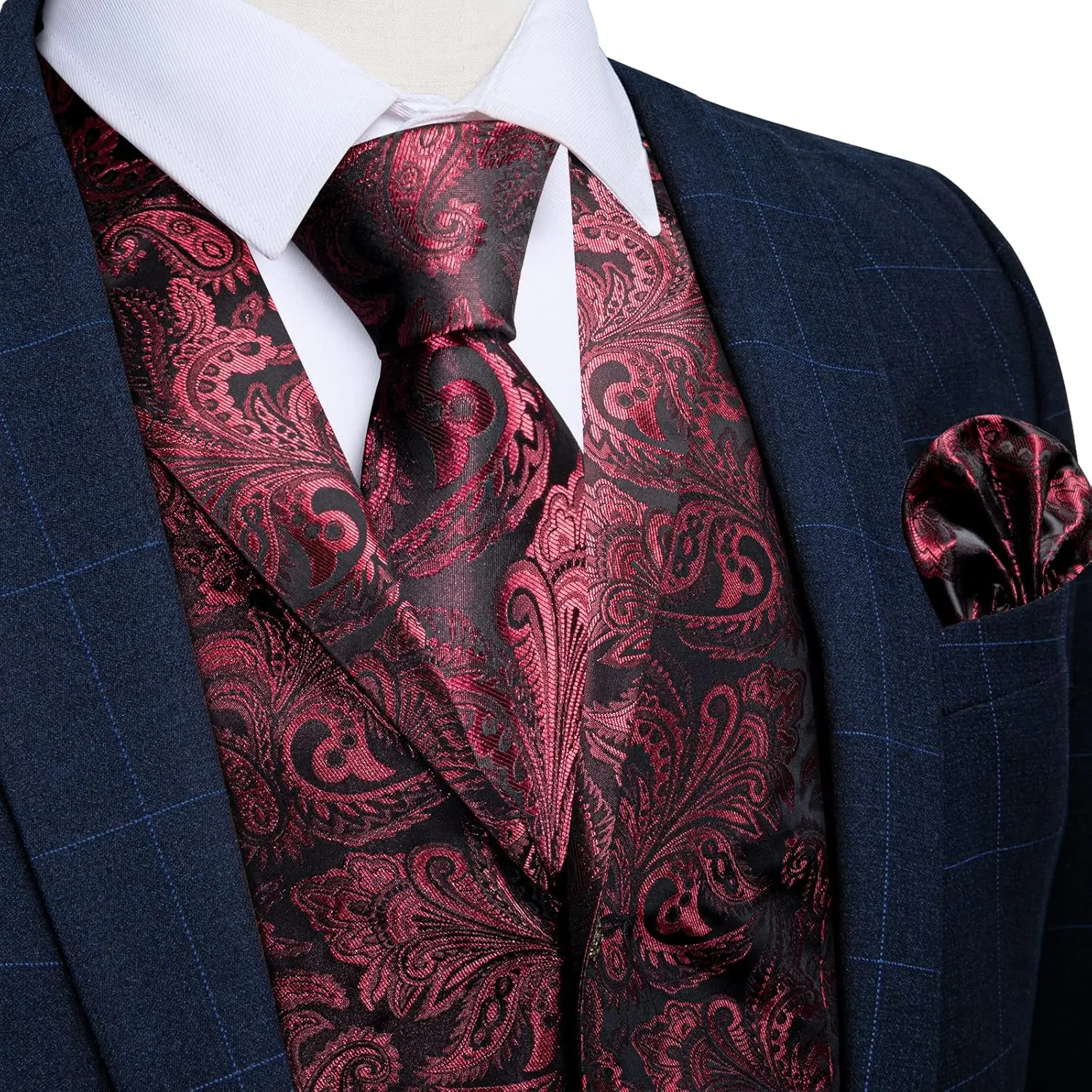DiBanGu Men's Formal Suit Waistcoat - Business & Casual Dress Vests
