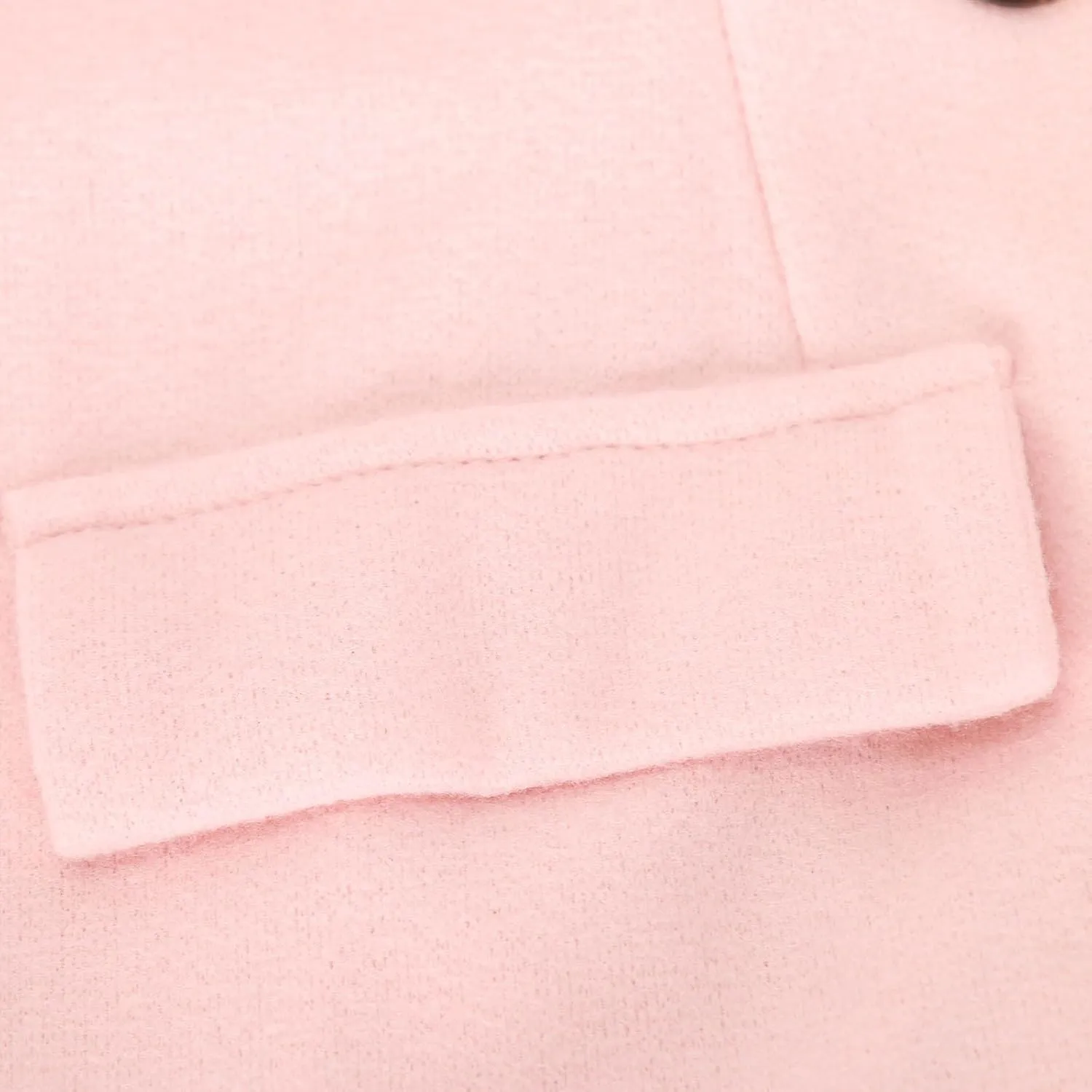Double Breasted Peacoat for Women Winter Trendy Elegant Notched Lapel Wool Blend Trench Coat Knee Length Long Coat