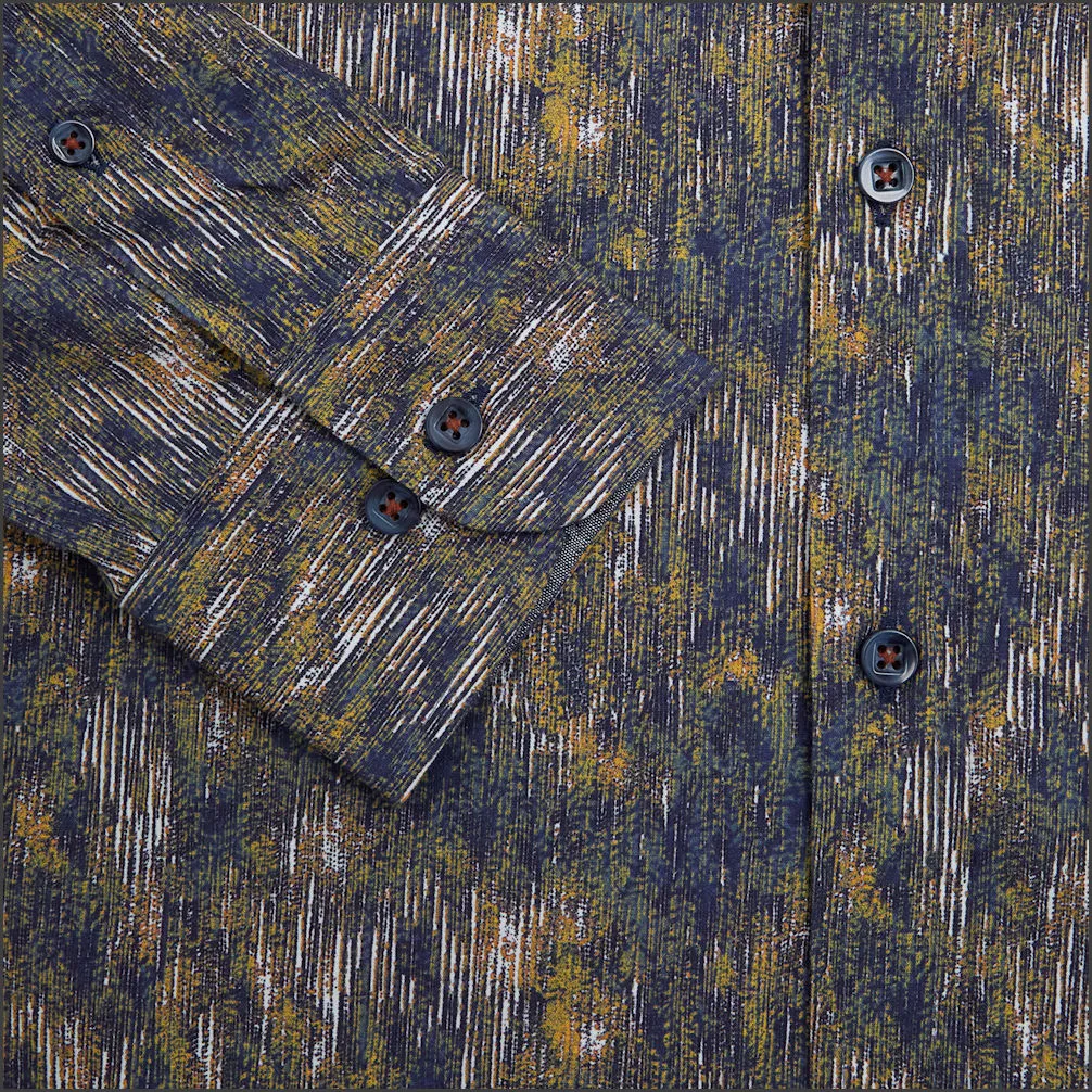 Drifter Geneva  Brown Multi Pattern Shirt--