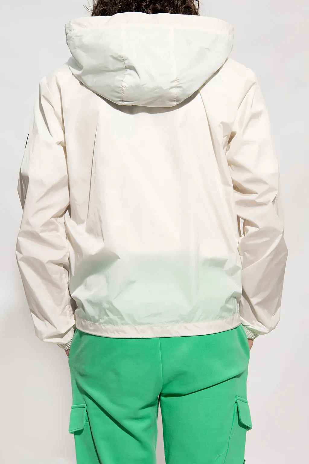 Duvetica New Mens Hooded White Windbreaker Zip Up Jacket