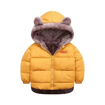 Elephant Bob Double Sided Mustard Fur Puffer Jacket 11790