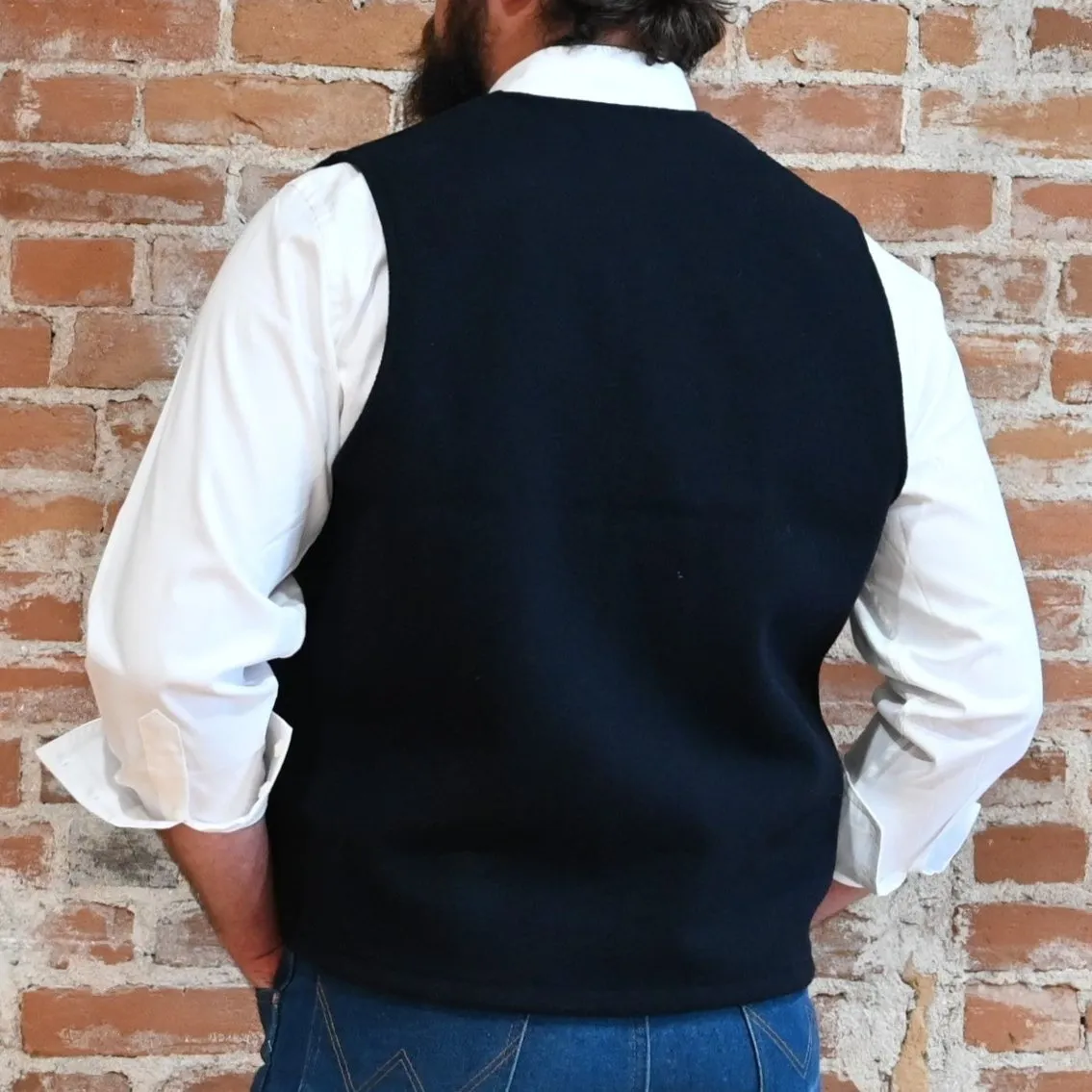 Filson Mackinaw Wool Vest in Dark Navy
