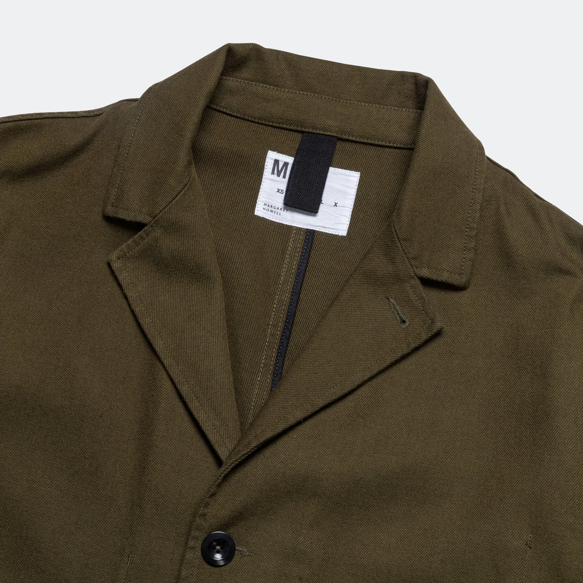 Flap Pocket Blazer - Cotton Wool Drill Moss