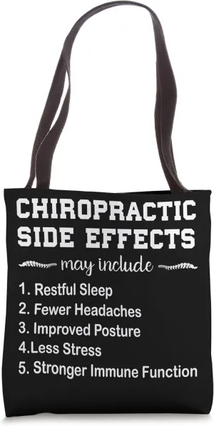 Funny Chiropractic Design Men Women Doctor of Chiropractic Tote Bag