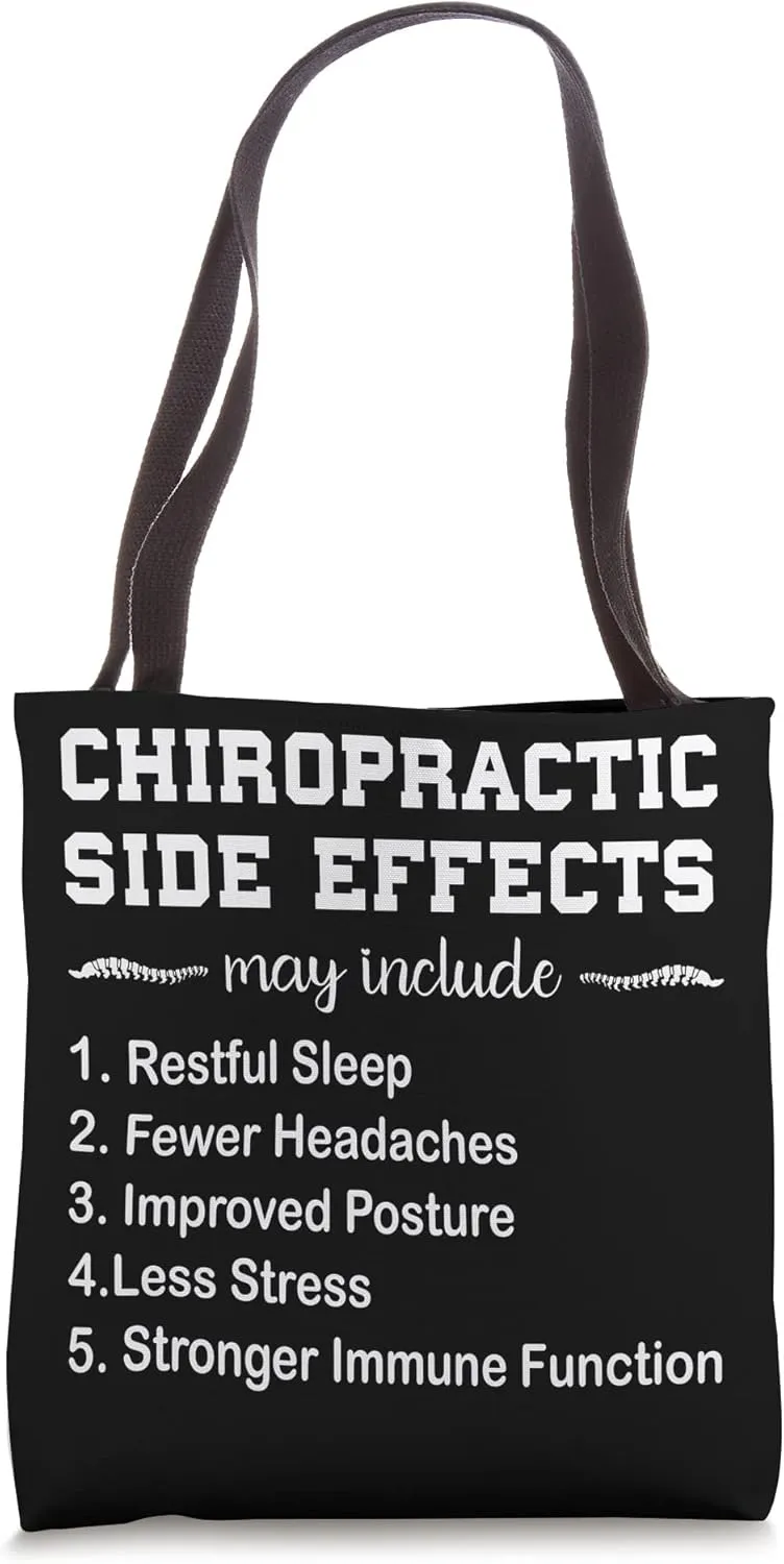 Funny Chiropractic Design Men Women Doctor of Chiropractic Tote Bag