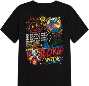 GORGLITTER Men's Graphic Tee Bear Print Crewneck T Shirt Short Sleeve Casual Tops