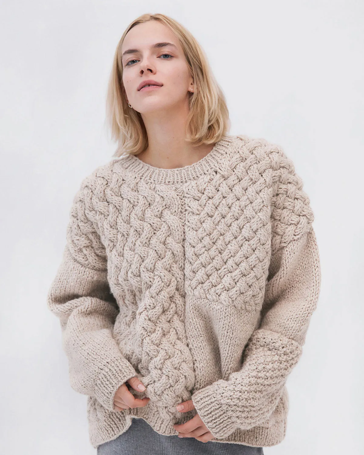 Heartbreaker Alpaca & Wool Sweater Beige