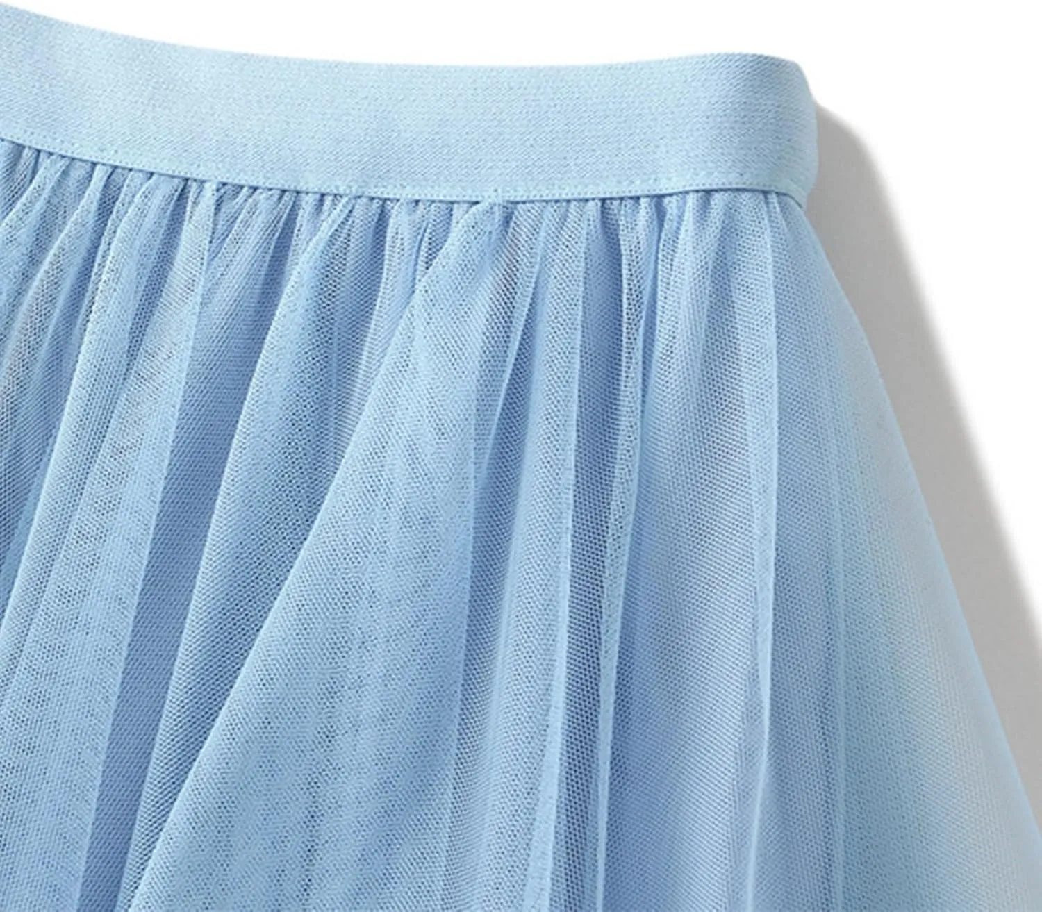 High WAIS Skirts for Women Solid Color Mesh Irregular Layered Ruched Elegant Casual Party Long Skirt for Womens 2025