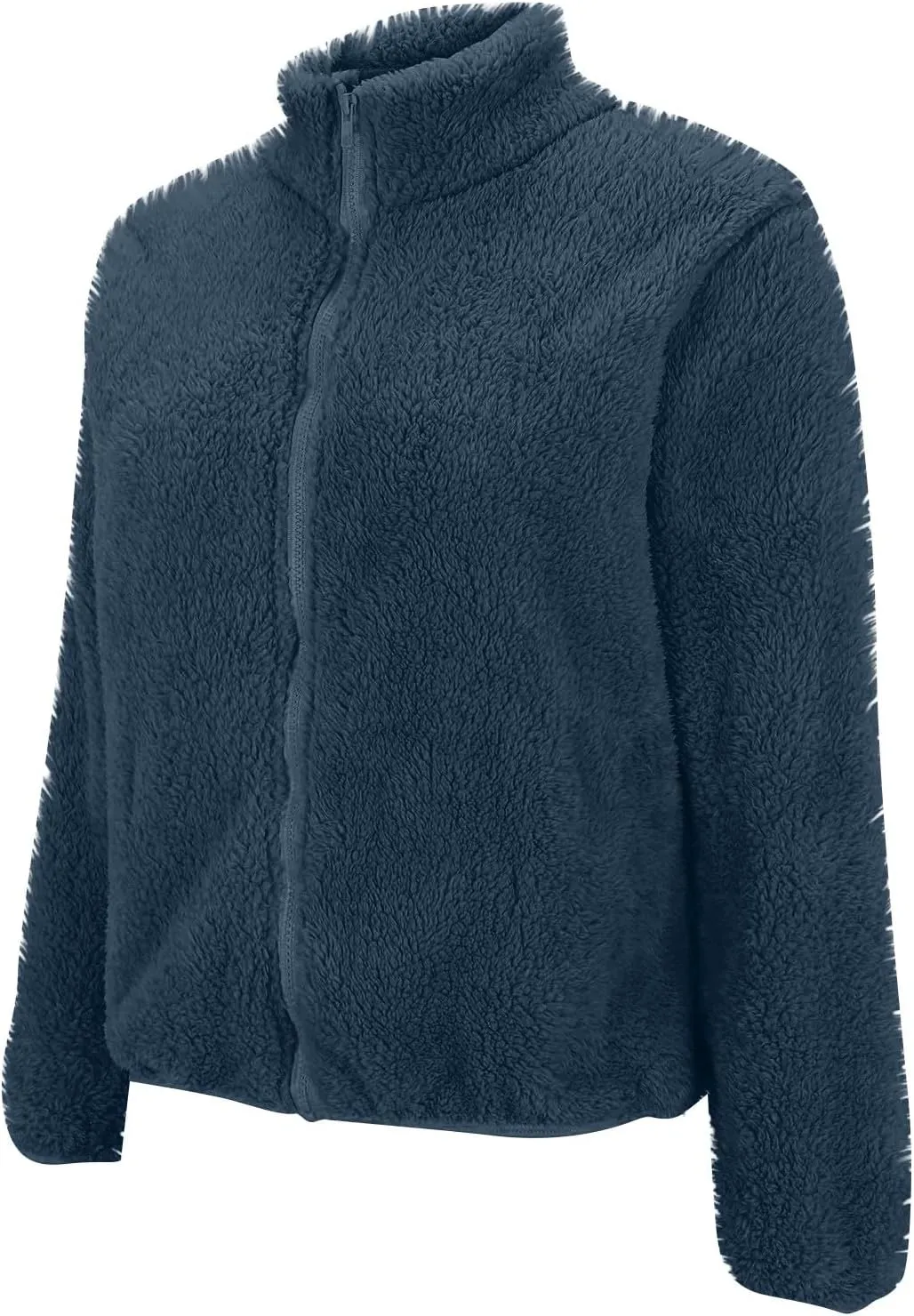 Hoodies for Women Zip Up Comfy Warm Plus Size Teddy Jackets with Pockets Lightweight Fleece Fall Winter Coats