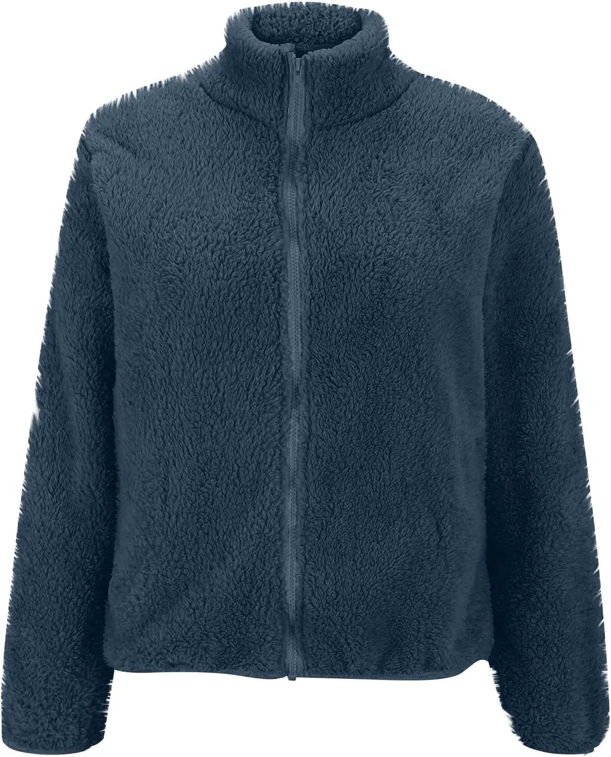 Hoodies for Women Zip Up Comfy Warm Plus Size Teddy Jackets with Pockets Lightweight Fleece Fall Winter Coats