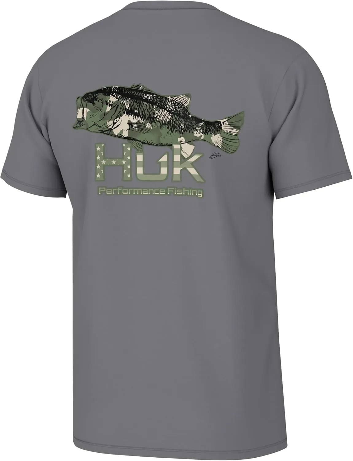 HUK Men's Kc Scott Short Sleeve Tee, Performance Fishing T-Shirt