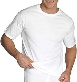 Jockey Mens Classic Crew Neck T-Shirt (4-Pack) (Medium) White