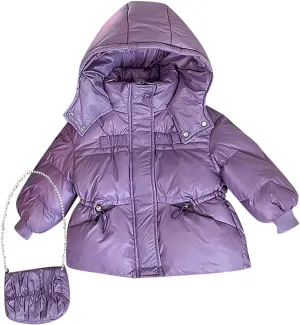 Kids Toddler Baby Girls Boys Winter Warm Thick Solid Cotton Long Sleeve Padded Jacket Coat Warm Fall Jacket Girls