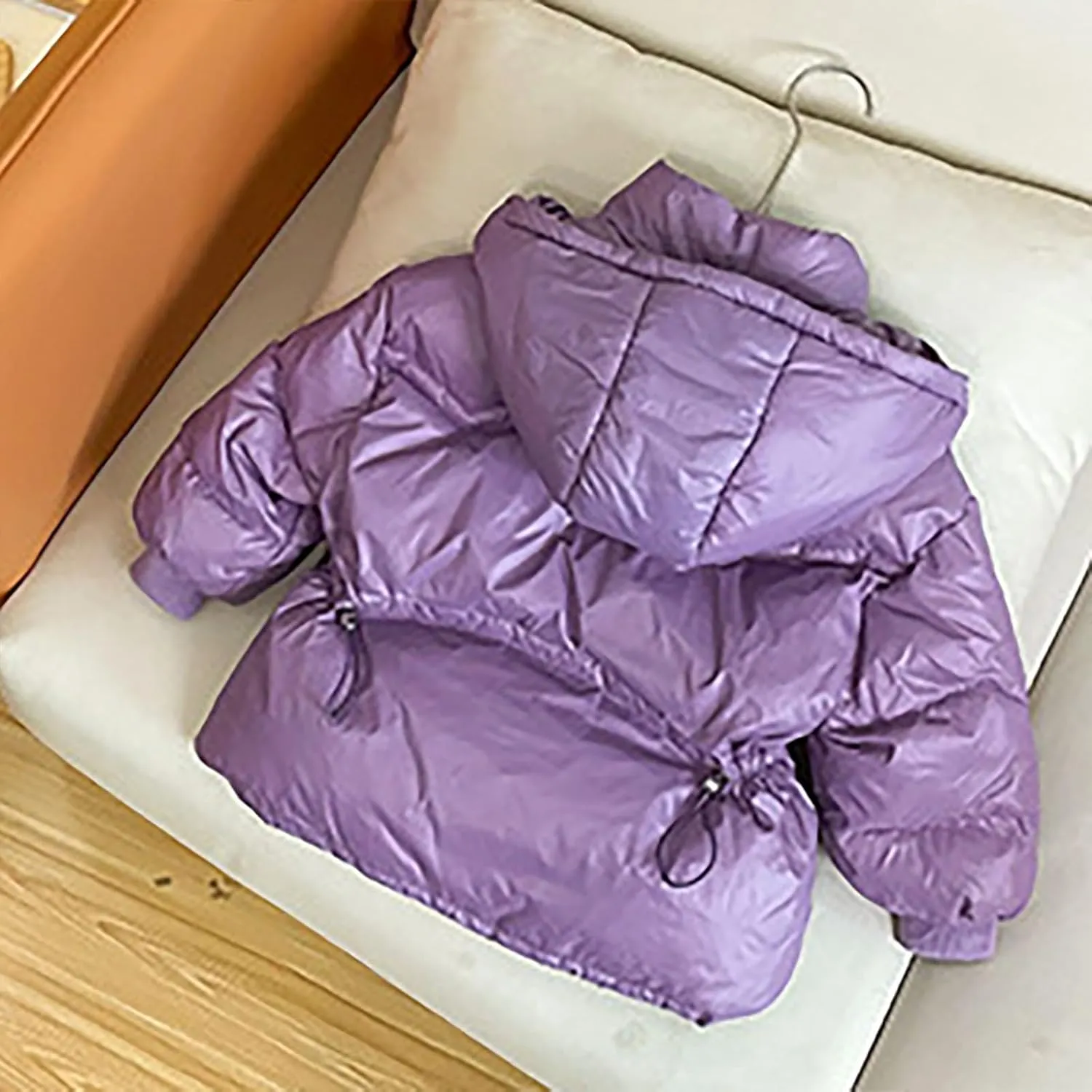 Kids Toddler Baby Girls Boys Winter Warm Thick Solid Cotton Long Sleeve Padded Jacket Coat Warm Fall Jacket Girls
