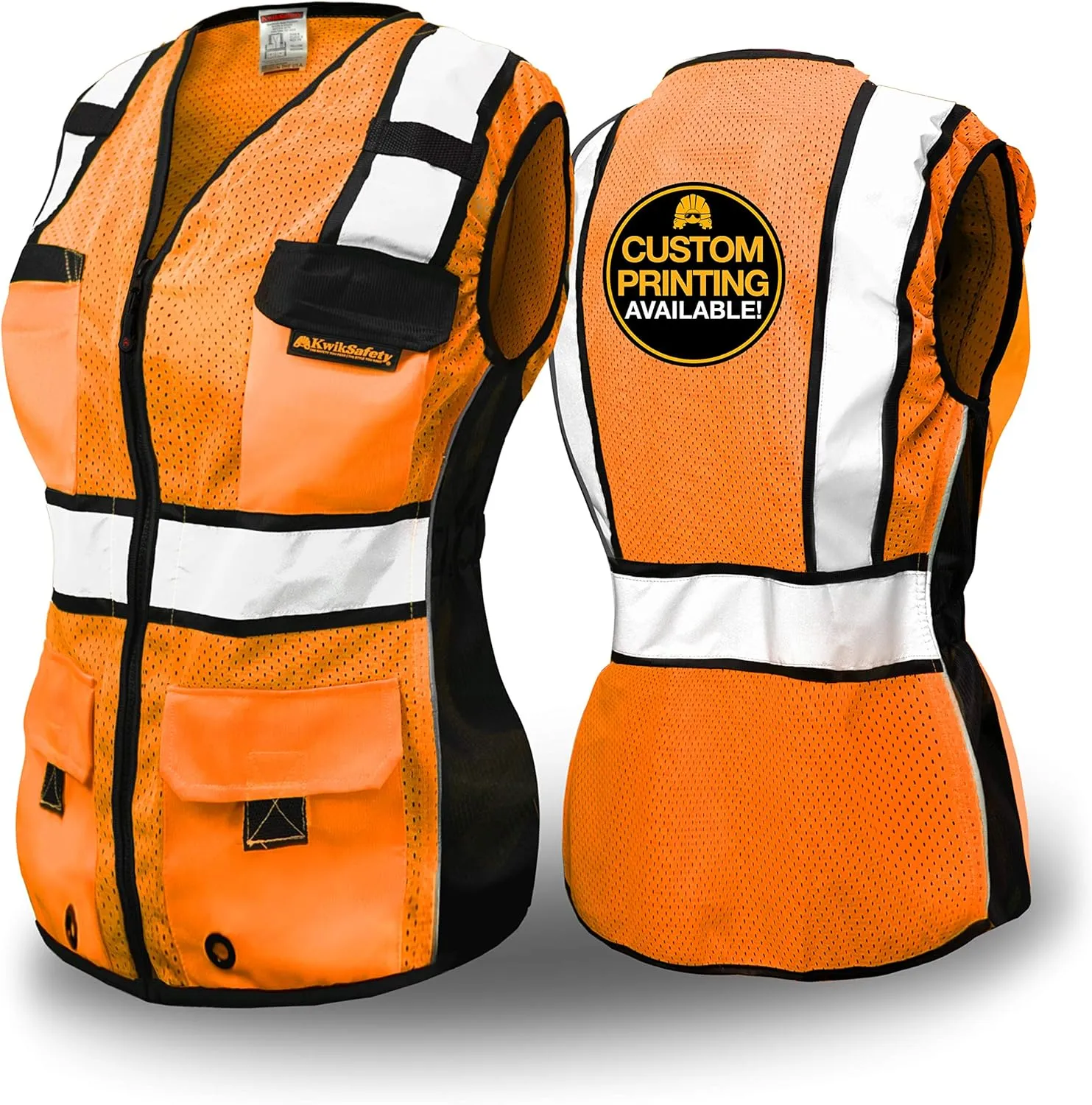 KwikSafety - Charlotte, NC - RoadBOSS Economy & Premium Safety Vest for Women [SNUG-FIT] Class 2 ANSI Tested OSHA
