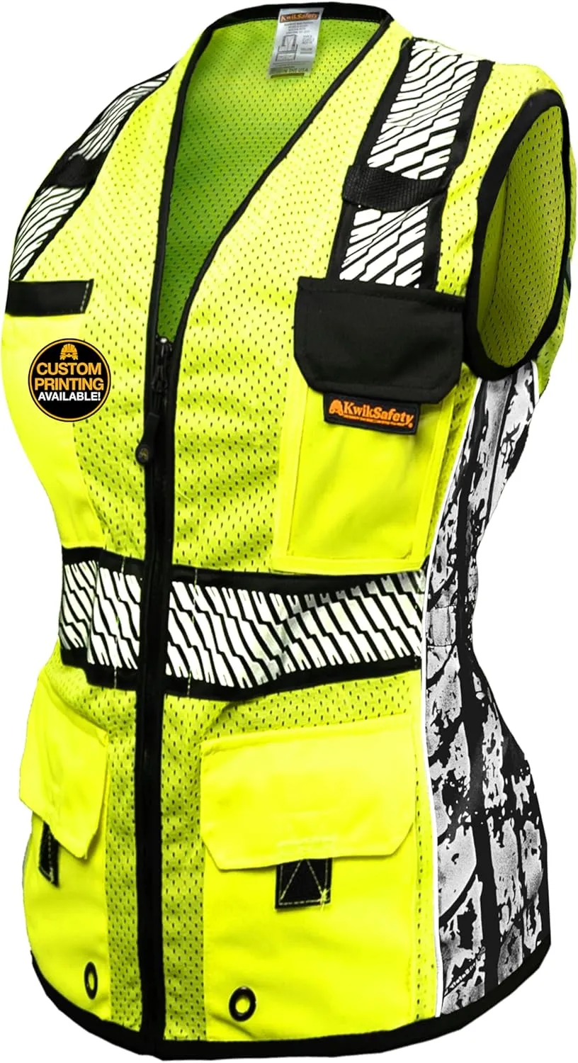 KwikSafety - Charlotte, NC - RoadBOSS Economy & Premium Safety Vest for Women [SNUG-FIT] Class 2 ANSI Tested OSHA