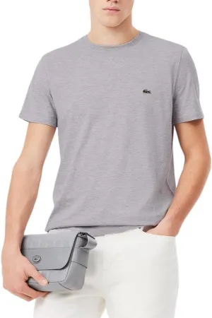 Lacoste Men's Short Sleeve Pima Jersey Crew Neck Tee
