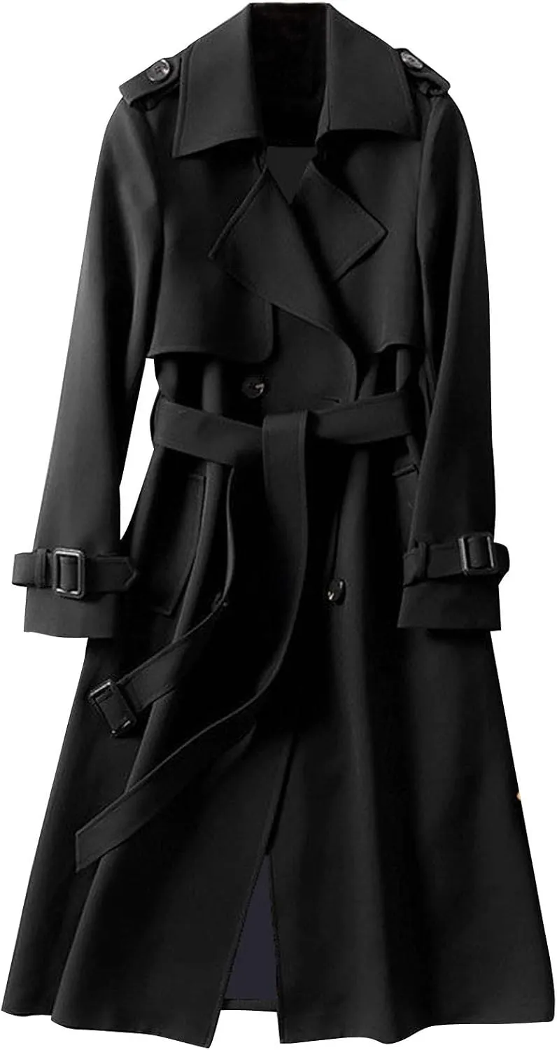 LCMTWX Women's 2023 Fashion Winter Coat Office Sleeveless Button Woolen Jacket Coat Winter Coat Women Womens Trench Coat