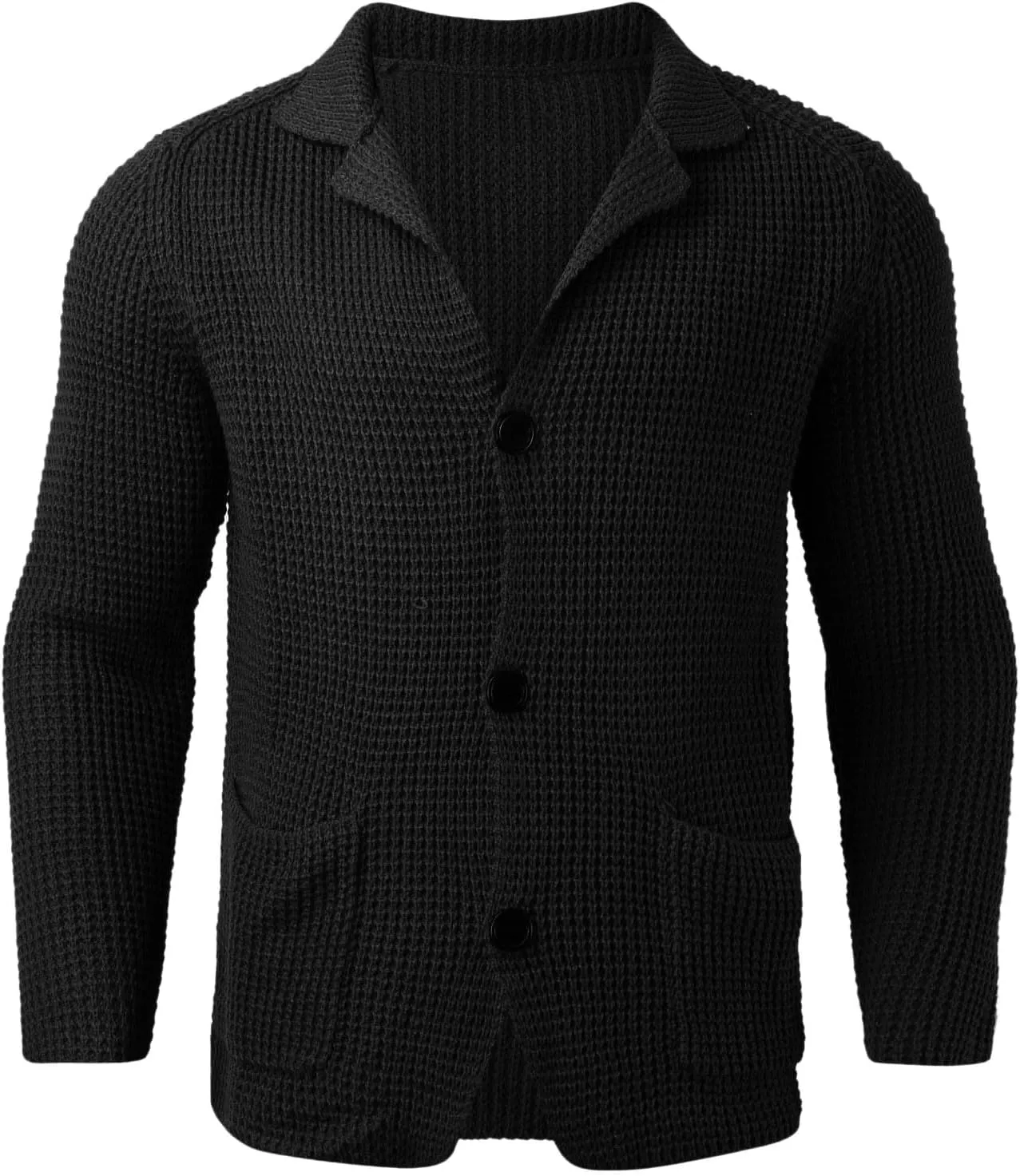 Mens Cardigan Sweater Cable Knit V Neck Button up Sweaters 2024 Winter Soft Warm Ribbed Cardigan Sweater Jacket with Pockets