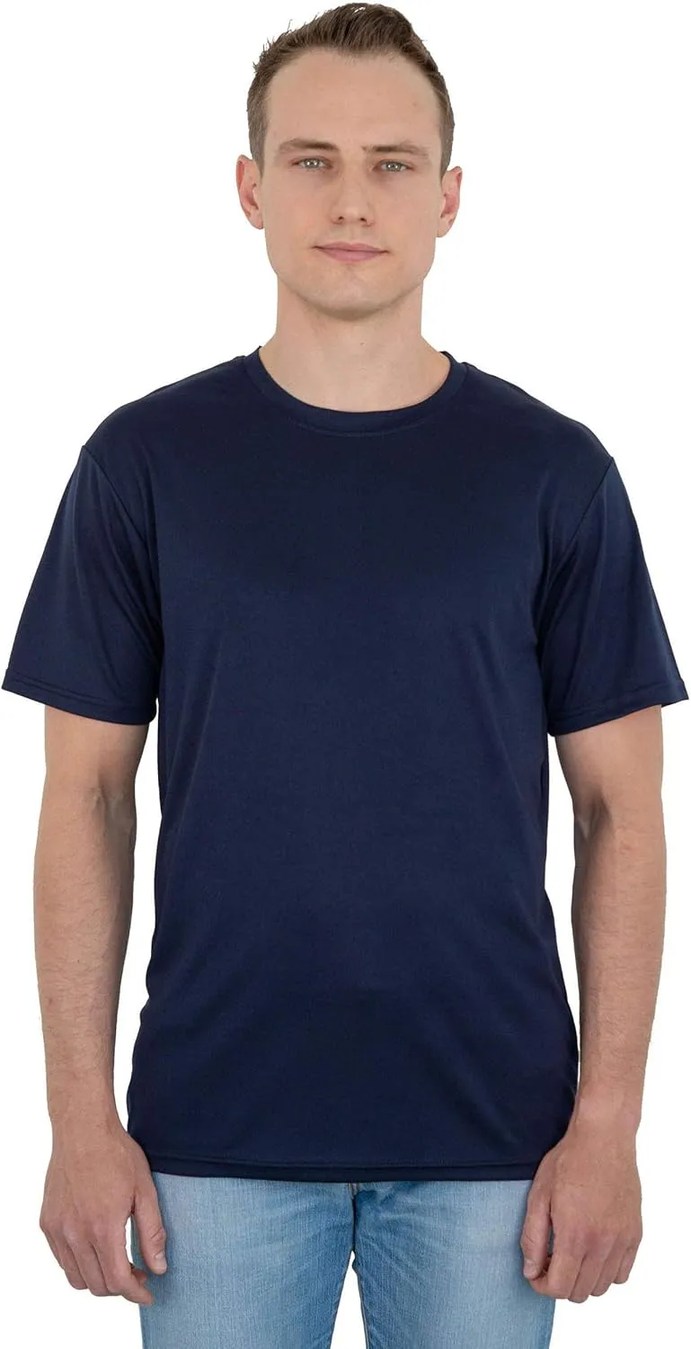 Men's Performance T-Shirts  Short Sleeve Dry Comfort Moisture Wicking Crewneck Solid Active Athletic Tops