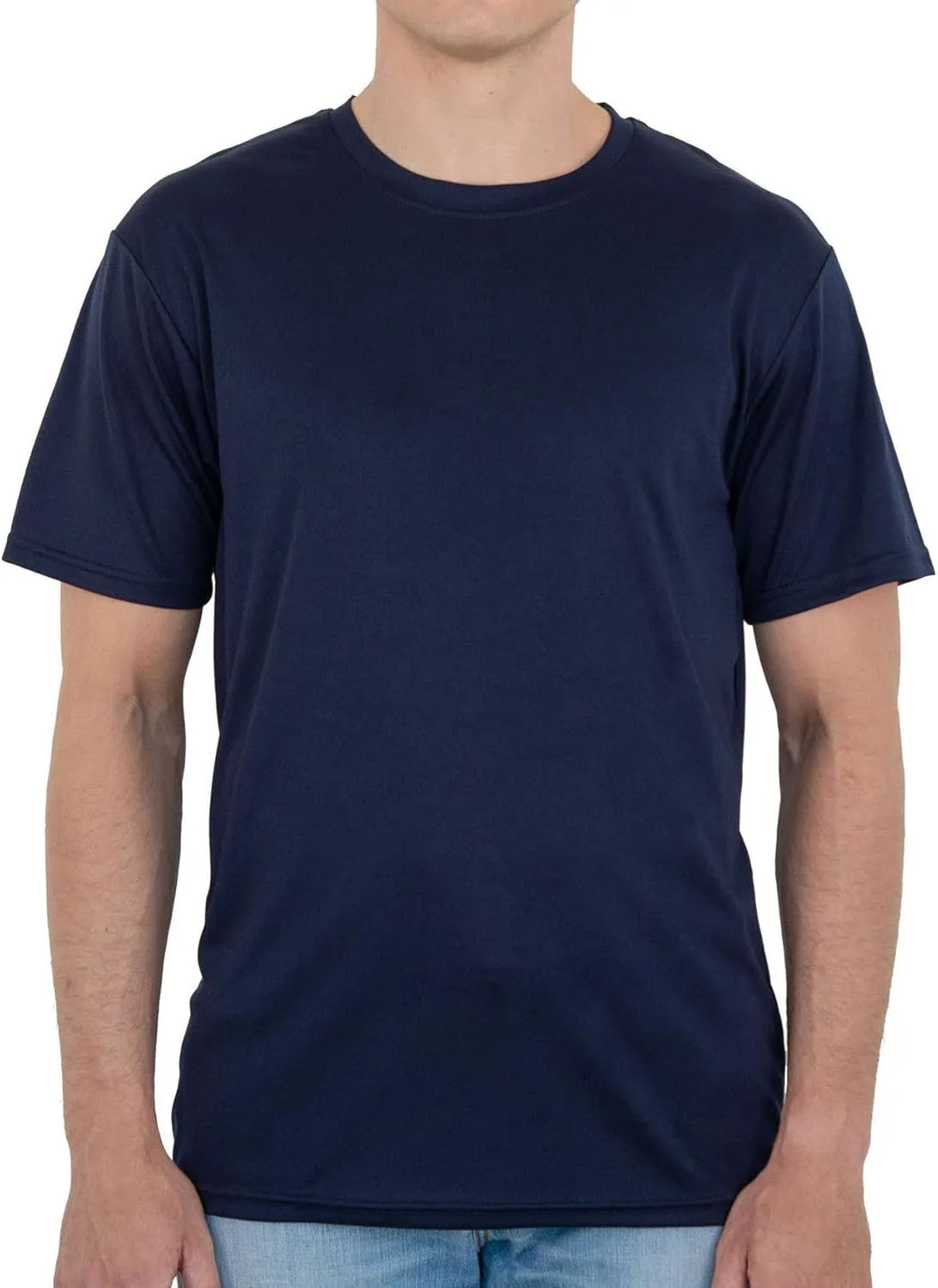 Men's Performance T-Shirts  Short Sleeve Dry Comfort Moisture Wicking Crewneck Solid Active Athletic Tops