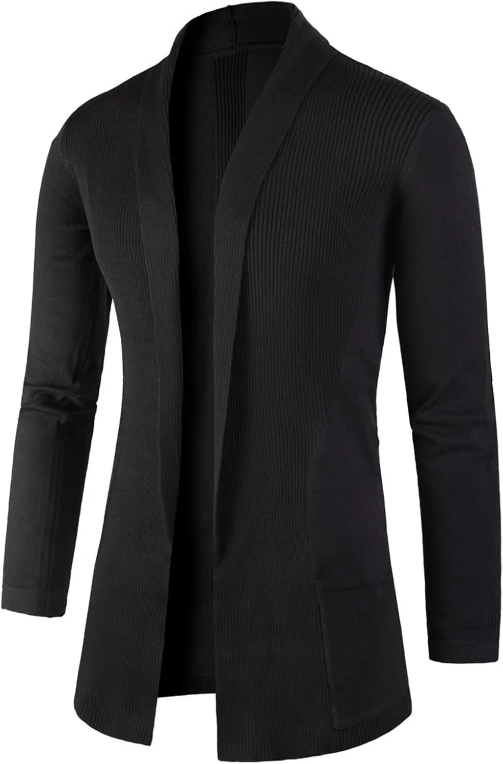 Mens Stylish Casual Cardigan Sweater Comfortable Slim Fit Fall 2024 Winter Coats Shawl Collar Soft Fabric V Neck Jackets