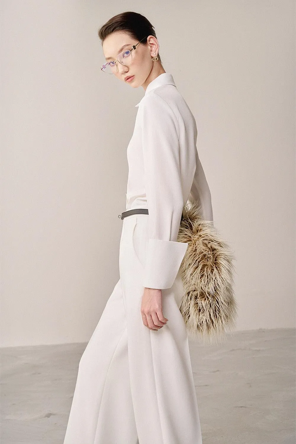 Miffo Straight Side Pocket Linen Cotton Floor Length Pants
