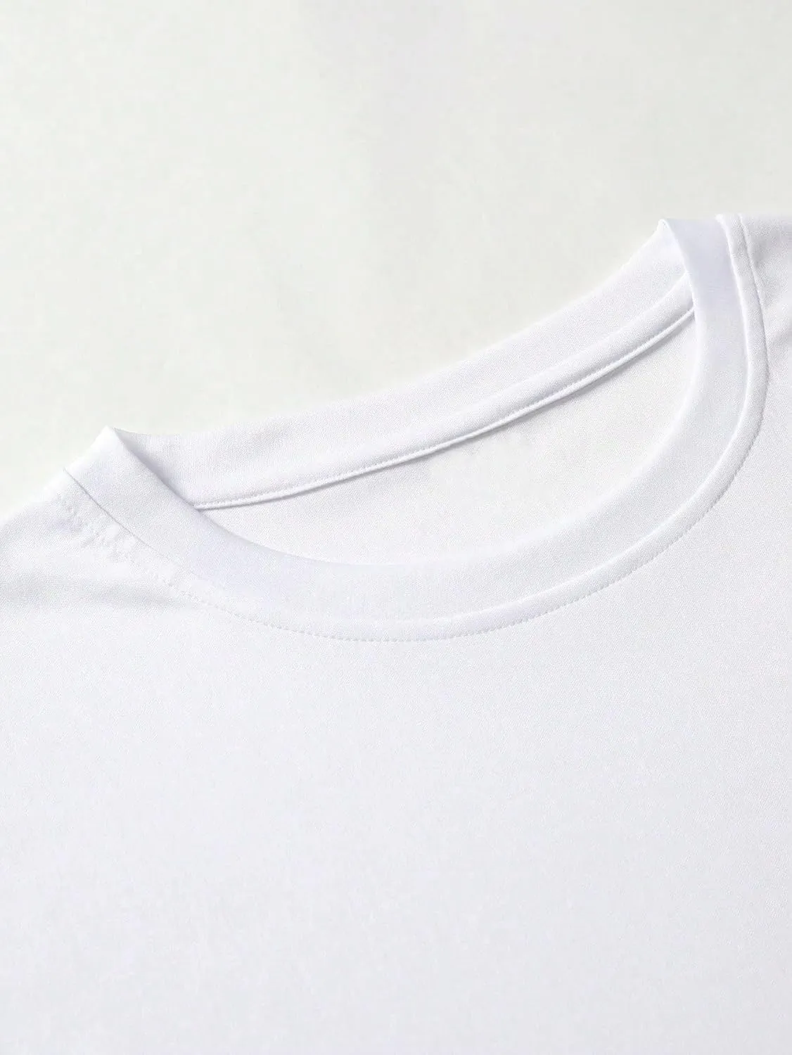Milumia Men's Letter Print Graphic Tee Drop Shoulder Oversized Tshirt Casual Summer Top